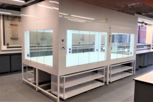 Ventilated enclosure in research lab